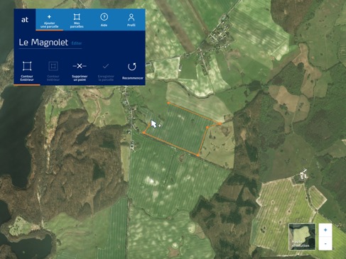 Vue du ciel satellite