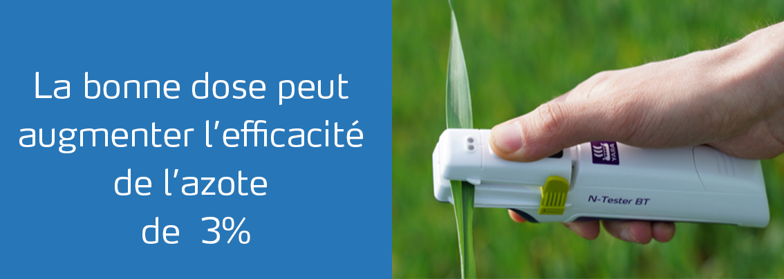 La bonne dose peut augmenter l’efficacité de l’azote de 3%