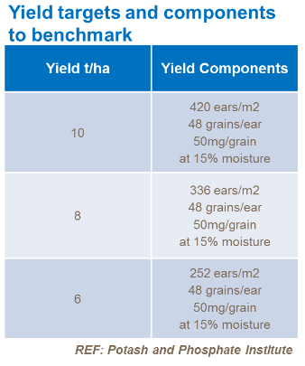 Tableaux : objectifs de rendement