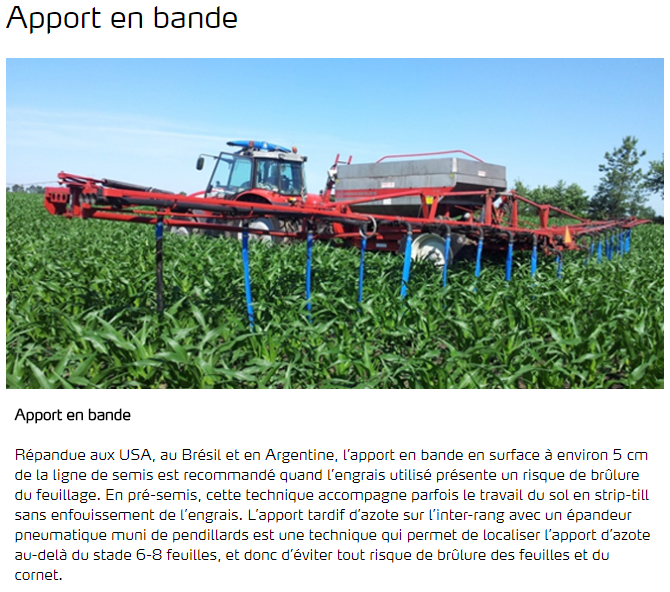 Apport en bande